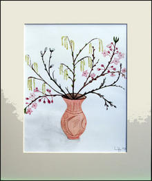 Click for a larger image of Catkins in Vase