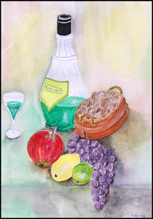 Click for a larger image of Grapes & Wine