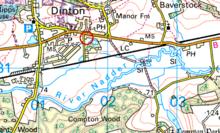 Click for a larger image of Directions to Dinton Village Hall
