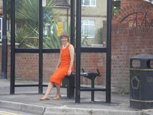 Image 1 for August 2009 Waters Rd Bus Shelters AND Pedestrians