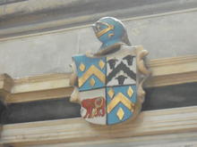 Click for a larger image of Arms of Hyde & Sibell, Salisbury Cathedral