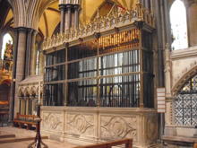 Click for a larger image of Radnor pew, Salisbury Cathedral