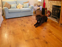 Wide oak flooring image